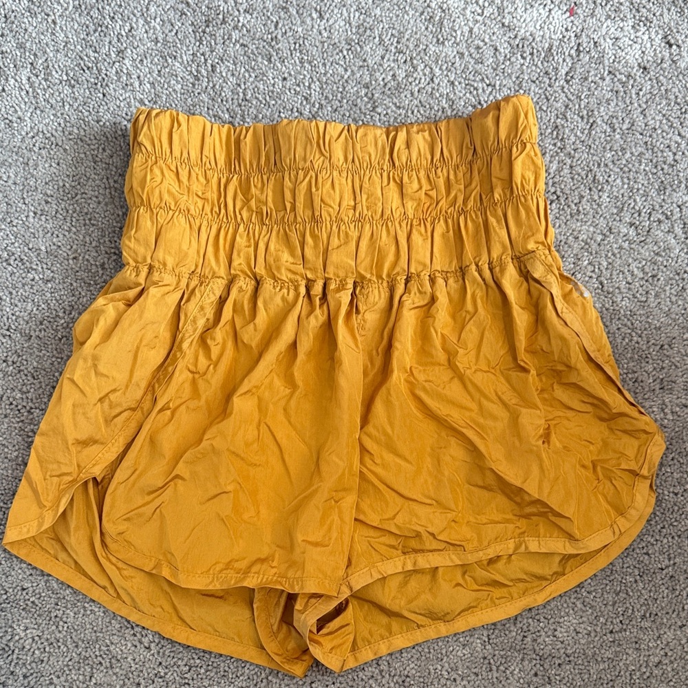 Free People Women's Mustard Yellow Shorts
